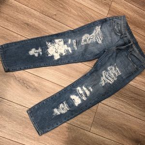 CARMARxLF distressed jeans